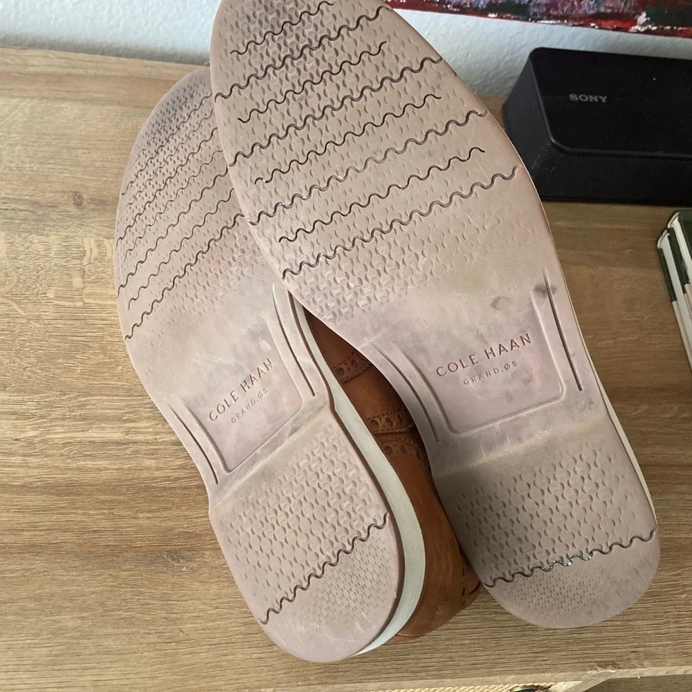 Cole Haan Tan Brogue Oxfords